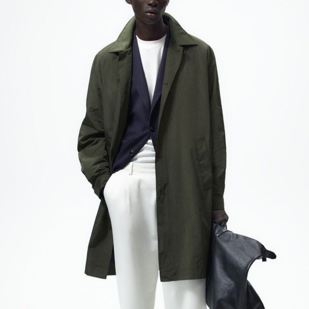 Zara Trench Coat in High Tech Fabric Waterproof